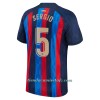 Camiseta de fútbol FC Barcelona Sergio 5 Primera Equipación 2022-23 - Hombre